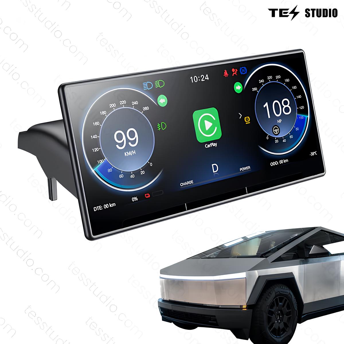 Tesla Cybertruck Dashscreen Cybertruck Dashboard Screen C9 Head Up Display Instrument Cluster Cybertruck Gauge Cluster Lcd Display Tesstudio®
