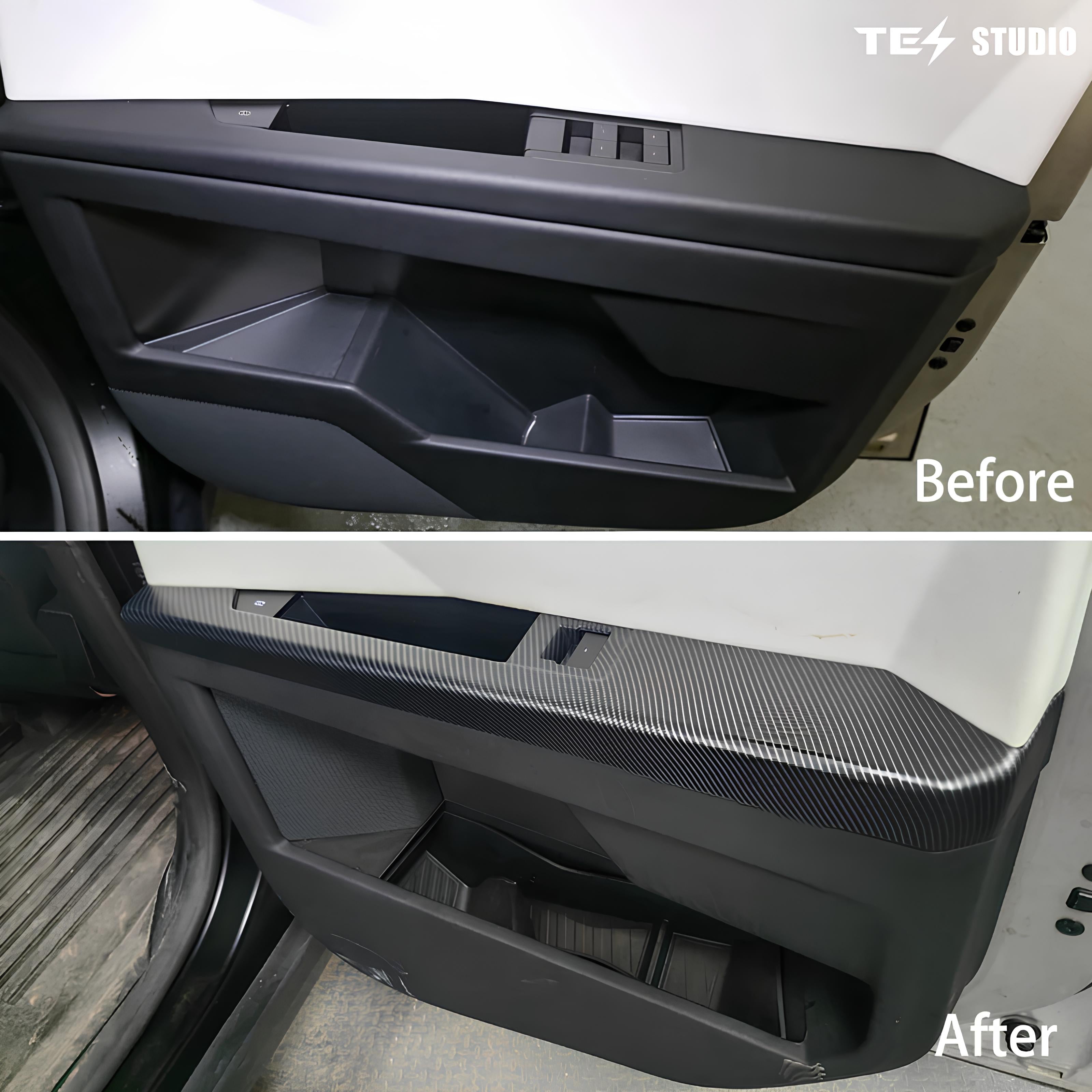 Cybertruck Front & Rear Door Armrest Overlay Panel Cover Fully Coverage