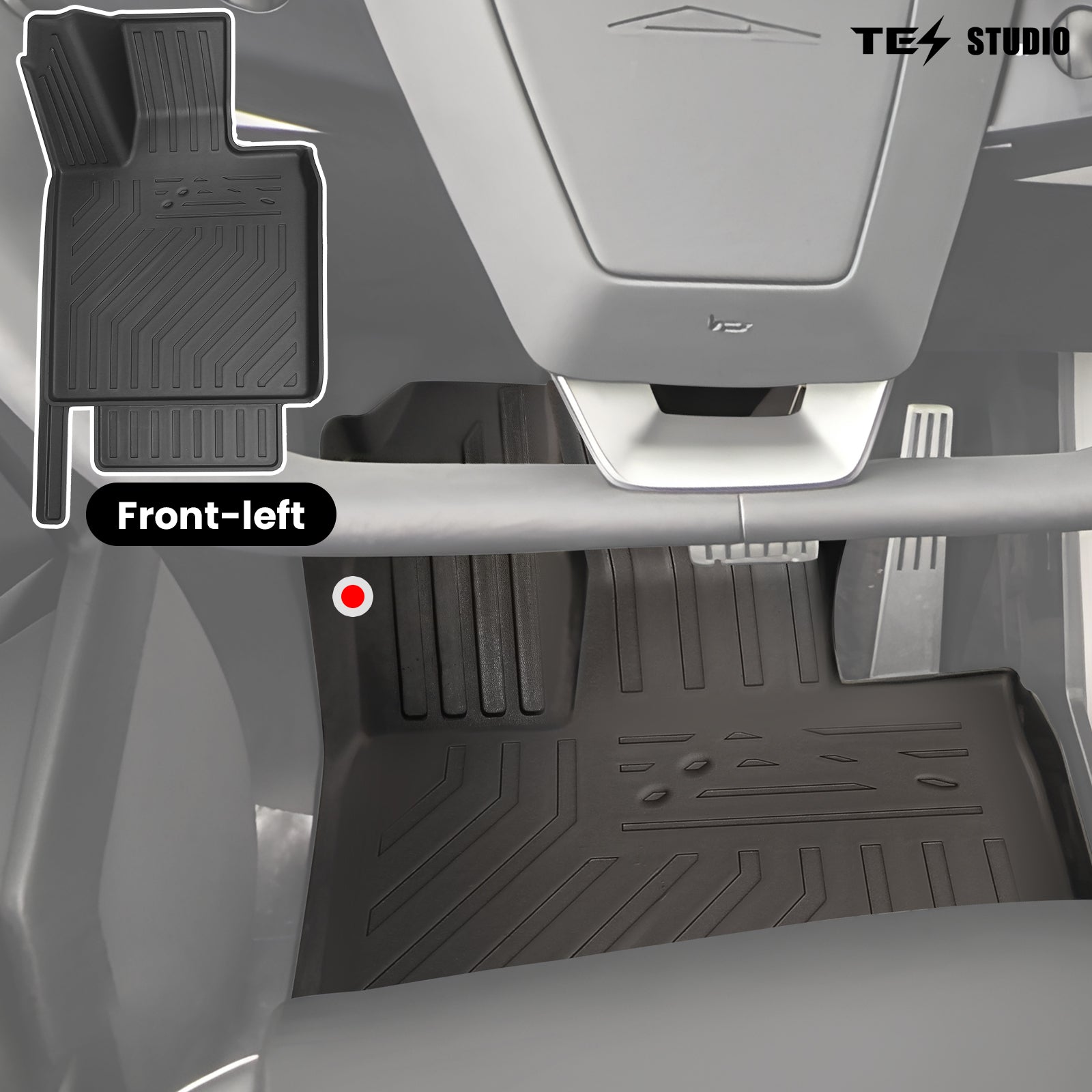 Tesla Cybertruck Floor Liners Mats Weather Tech Mats Tesstudio®
