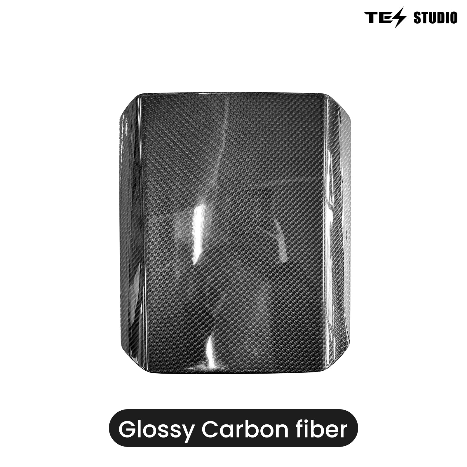 Cybertruck Armrest Box Cover Real Carbon Fiber Center Console Saddle Tesstudio®