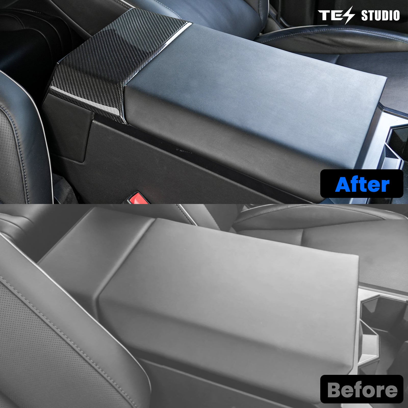 Tesla Cybertruck Accessories Cybertruck Real Carbon Fiber Backseat Top Ven Cover Tesstudio®