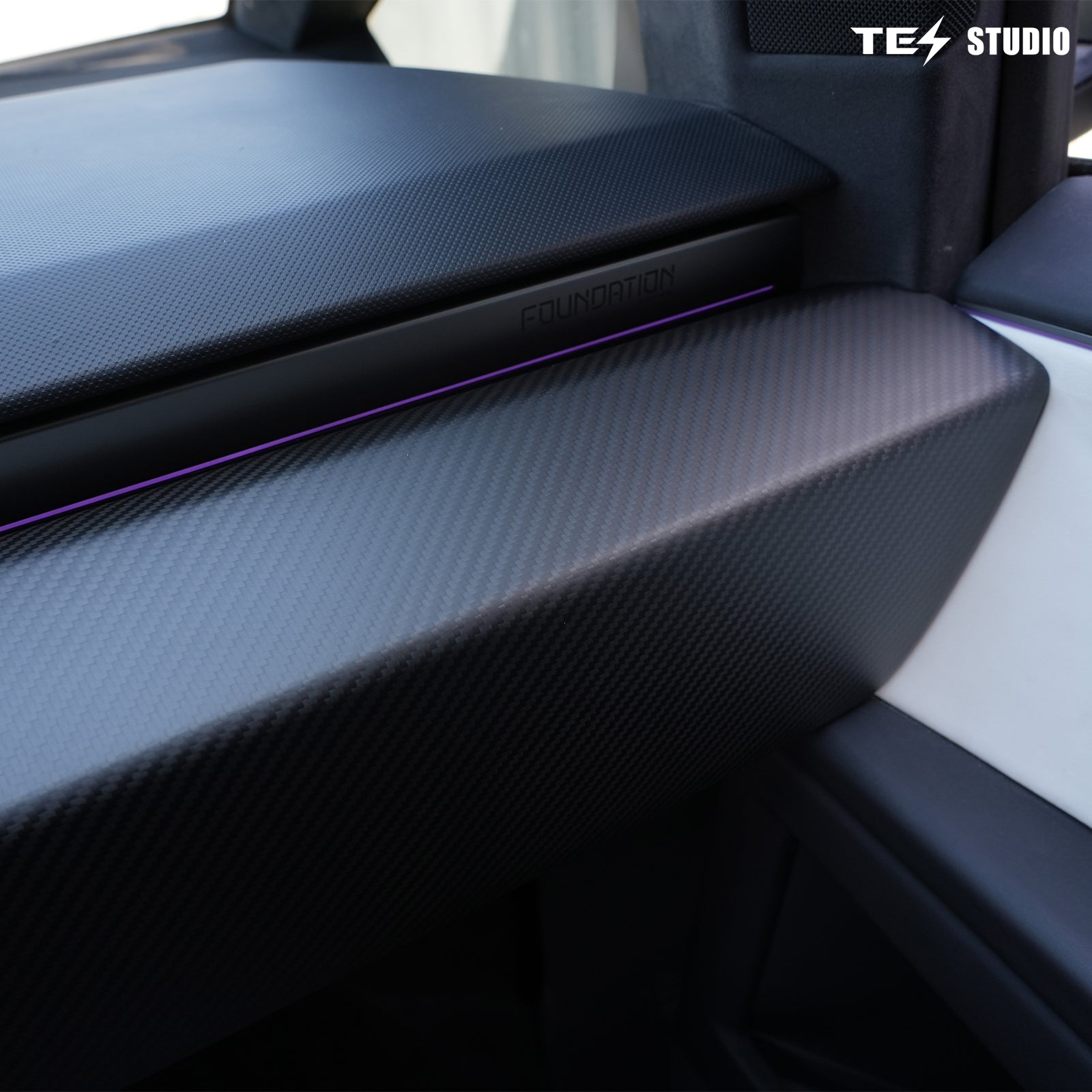Tesla Accessories Real Carbon Fiber Cybertruck Dashboard Cover Panel Protection Cybertruck Interior Accessories Tesstudio®