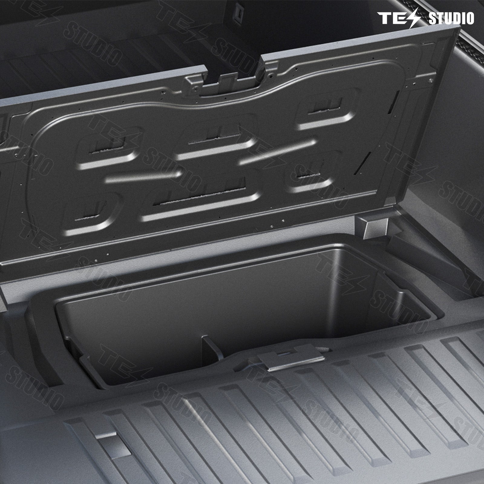 Tesla Center Console Tray — material and finish close-up