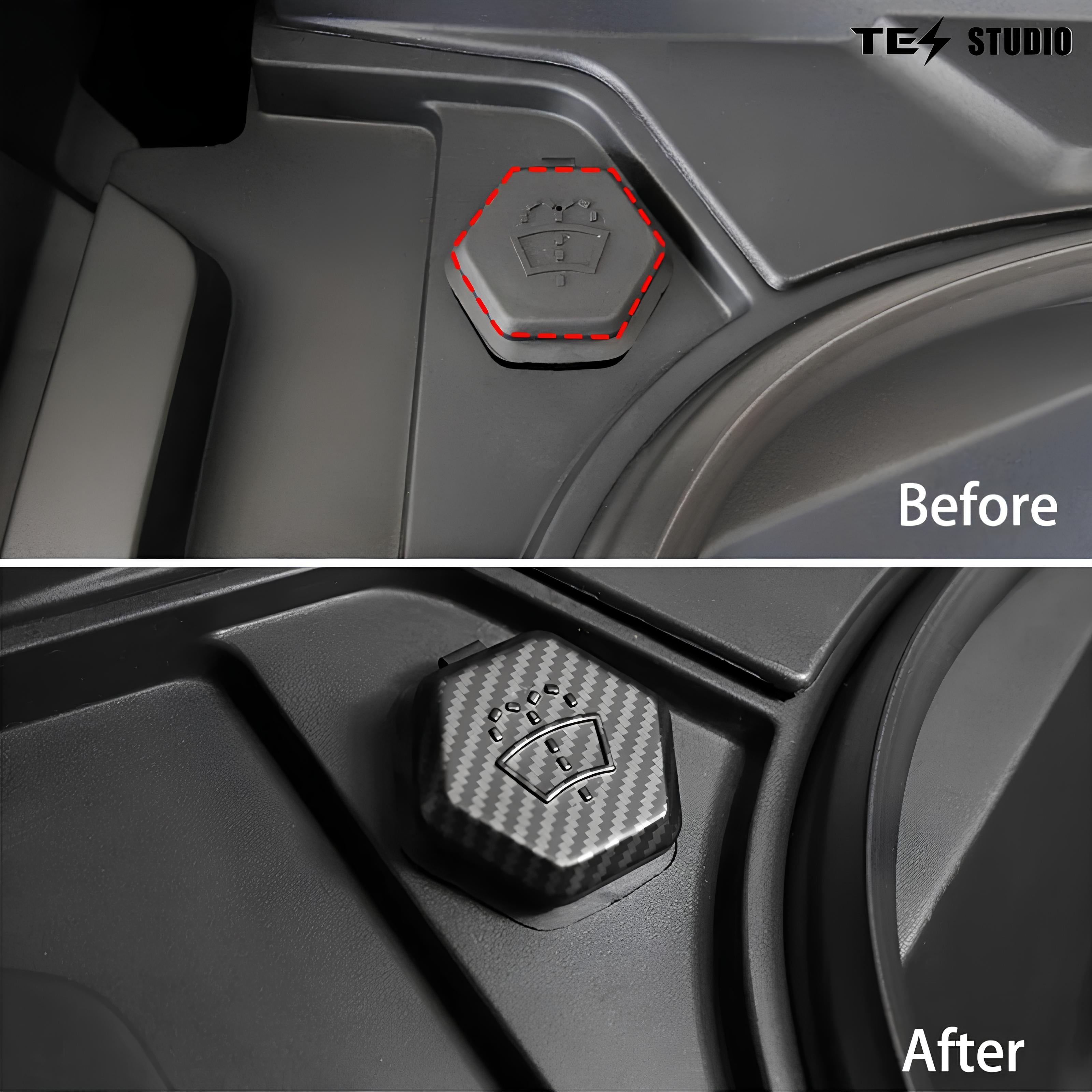 Cybertruck Accessories Windshield Washer Fluid Filler Cap Trim Cover