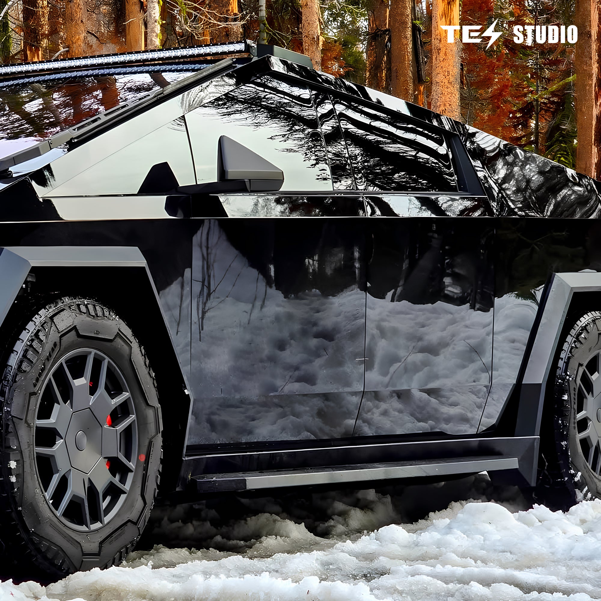 Tesla Cybertruck Running Boards Side Steps Cybertruck Nerf Bars Cybertruck Exterior Brackets Tesla Accessories Tesstudio®