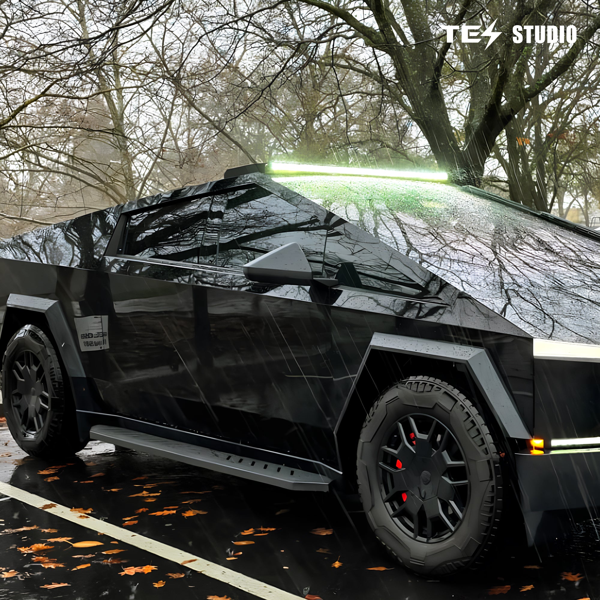 Tesla Cybertruck Running Boards Side Steps Cybertruck Nerf Bars