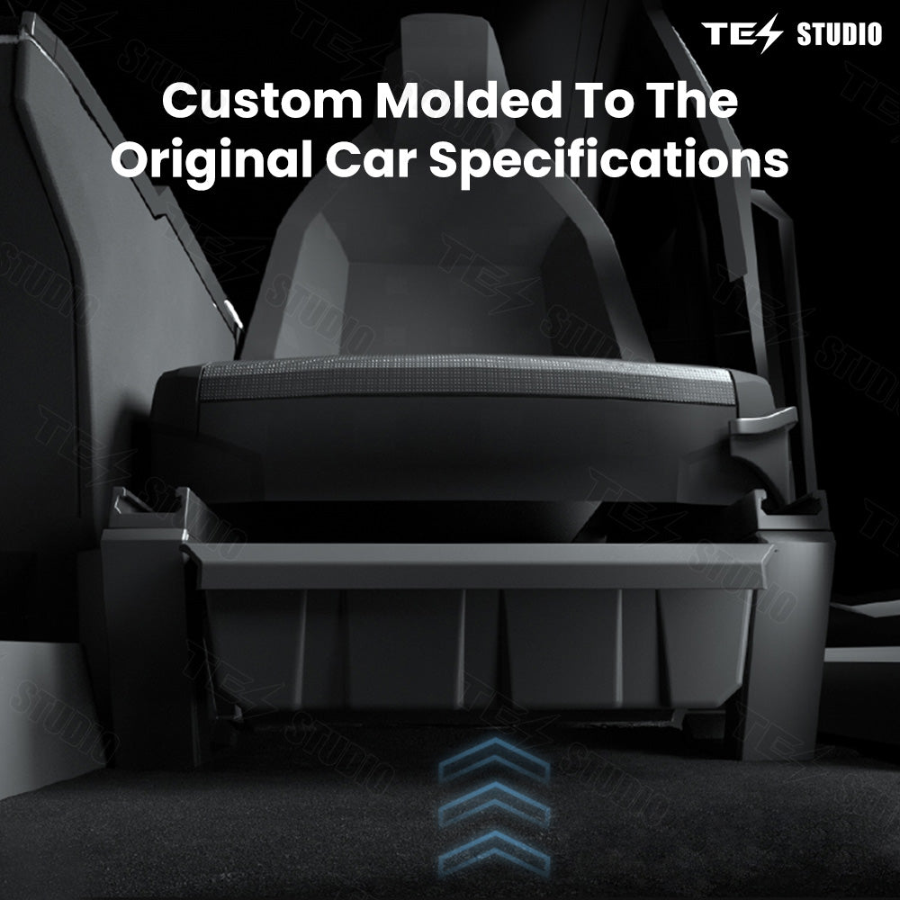 Underseat Storage Box for Tesla Cybertruck 2024 - Driver and Passenger Seats | Tesstudio Cybertruck Accessories