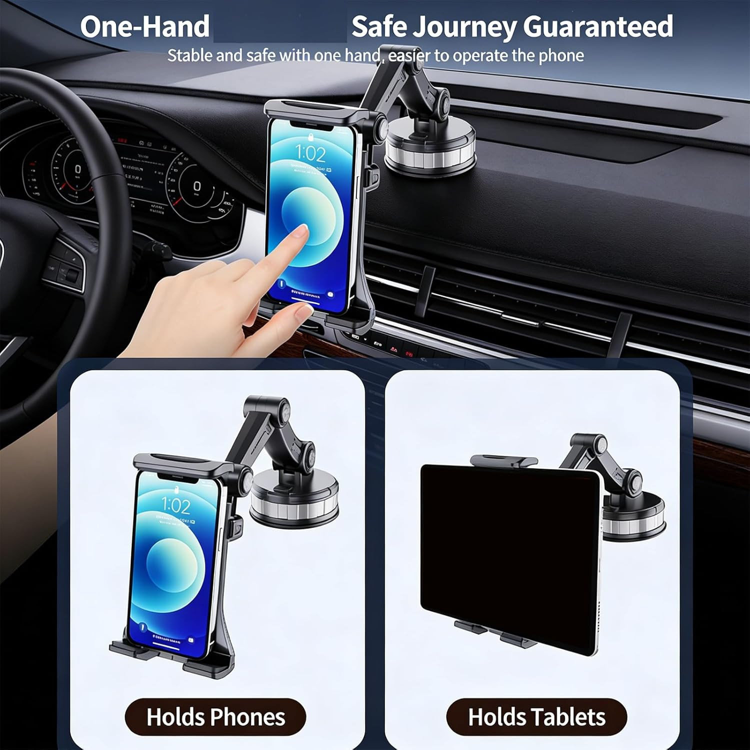 Hands-Free Ipad Holder Tablet Holder for Car Rear Seat for Tesla Model 3/Y/S/X/Cybertruck