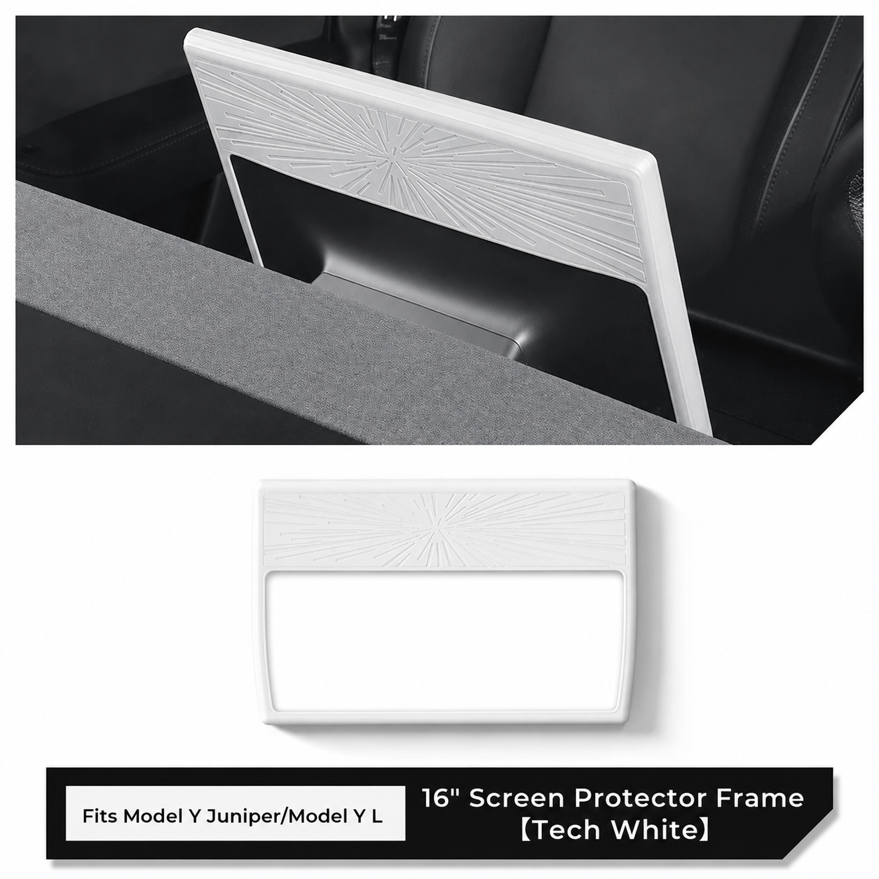16-Inch Center Screen Silicone Protective Frame for Tesla Model Y Juniper / Model Y L