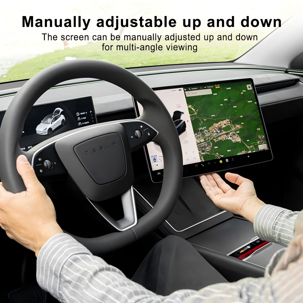 Powered Auto-Swivel Touchscreen Mount for Tesla Model 3/Y/3 Highland/Y Juniper - Tesstudio