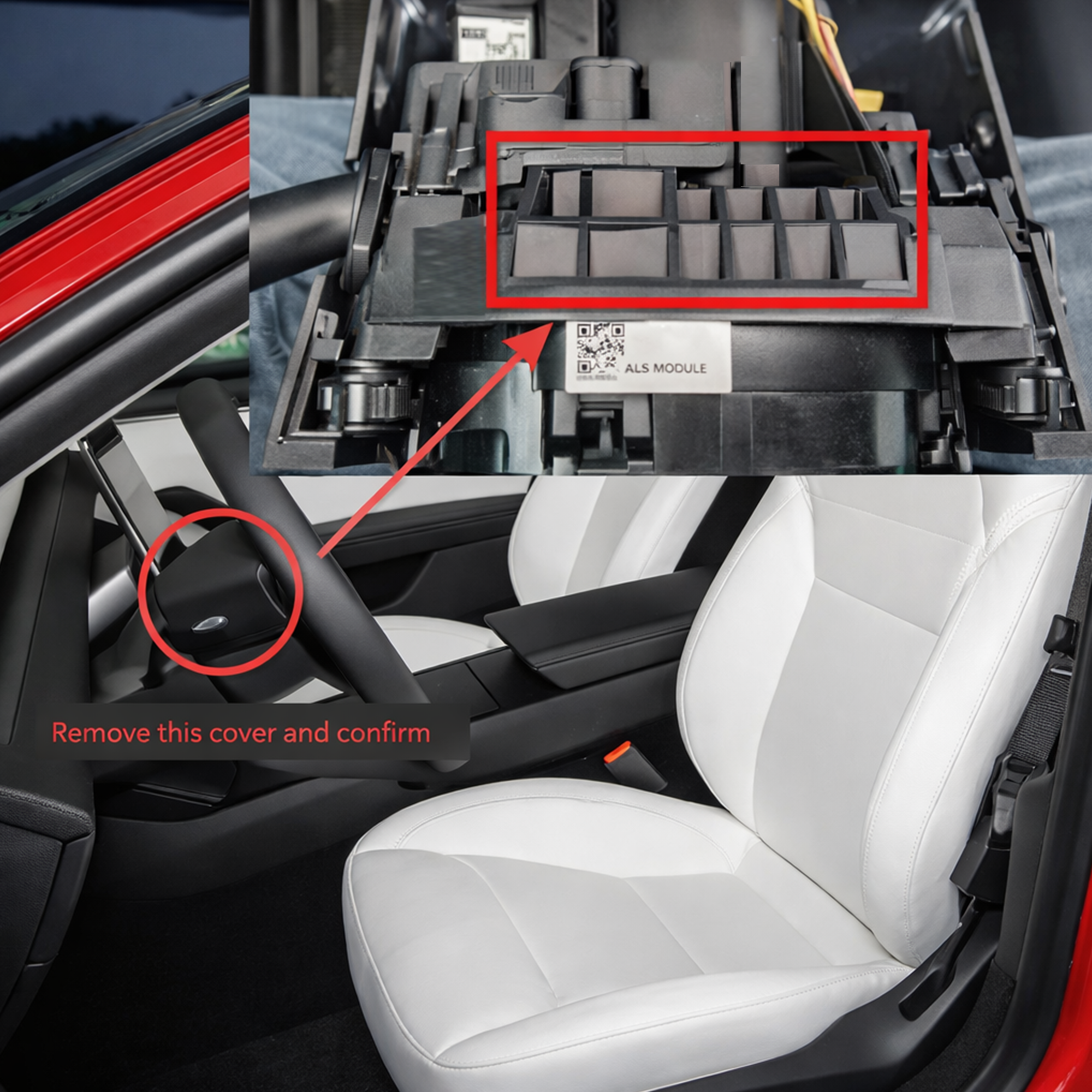 Turn Signal & Gear Shift Stalk With Mini Display For Tesla Model 3 Highland / Y Juniper