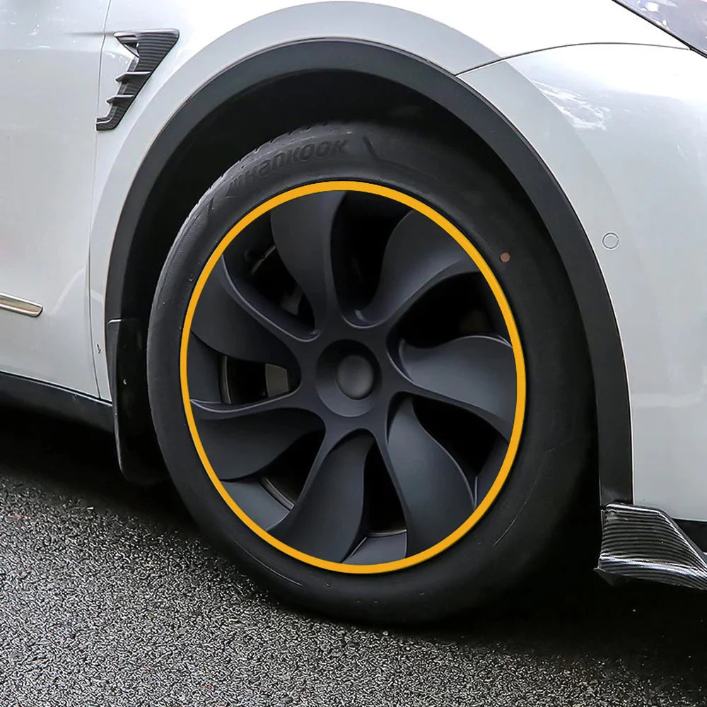 Aluminum Alloy Wheel Rim Protectors for All Tesla Models 3/Y/X (4 PCS)