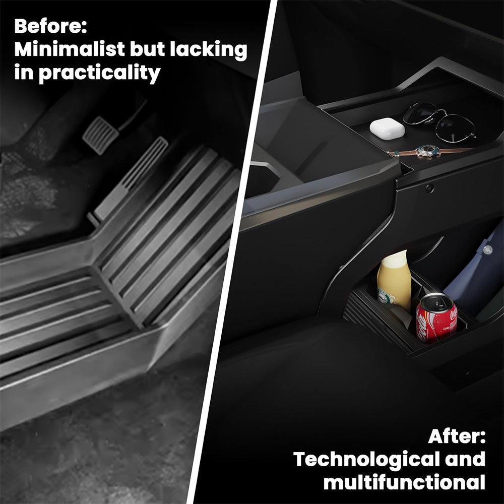 Aisle Central Storage box For Tesla Cybertruck Lower Center Console