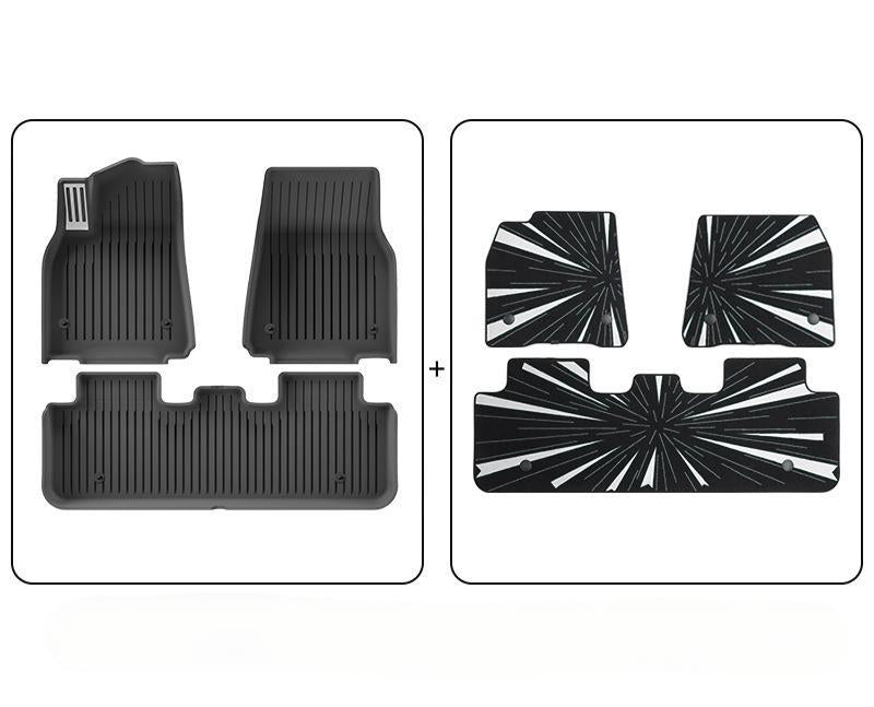 Tesla Model Y TPE 3D Floor Mats | All-Weather Waterproof Cargo Liner & Trunk Pad (LHD/RHD)