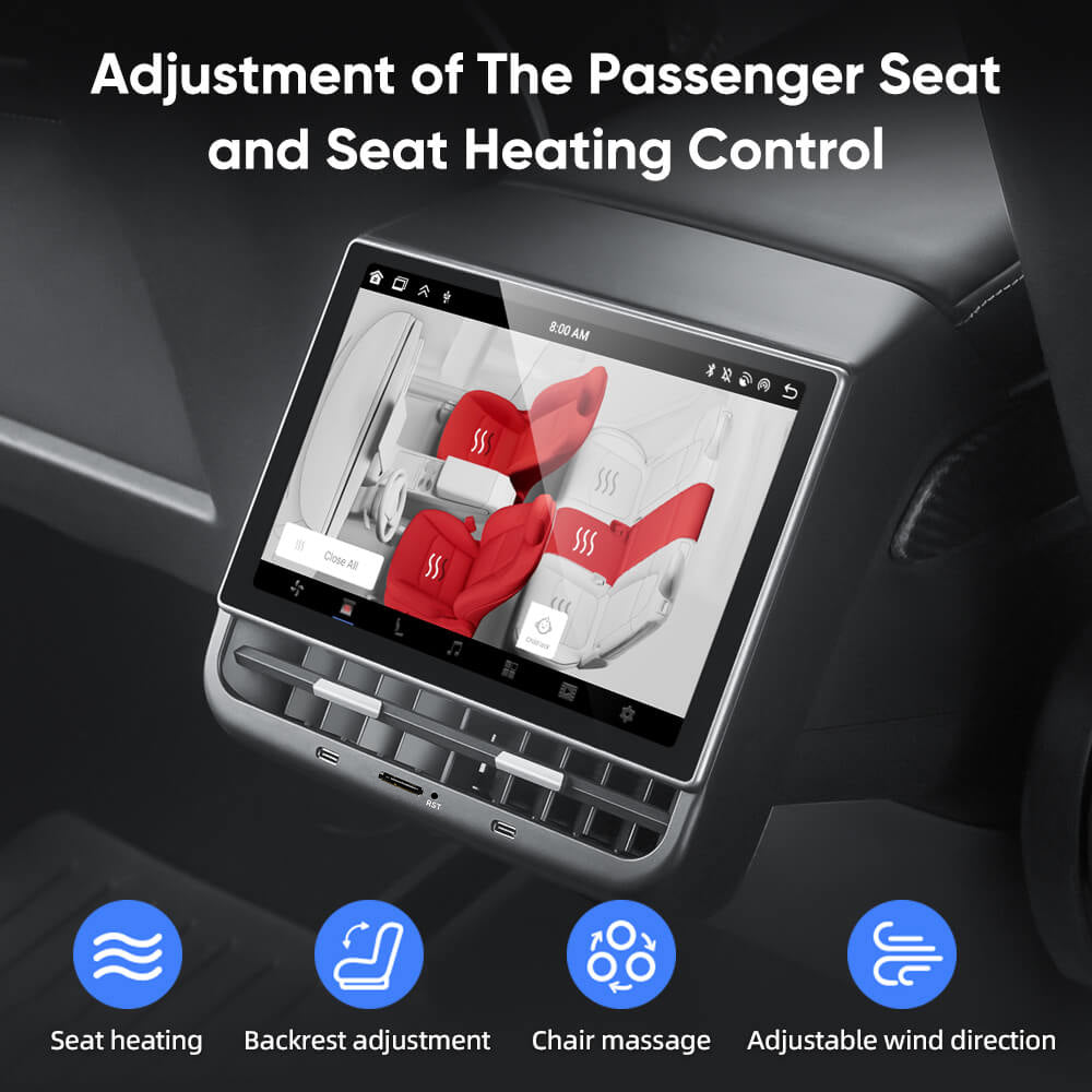 Tesla Model 3/Y Rear Entertainment Screen – R89 Plus Display for Road Trips