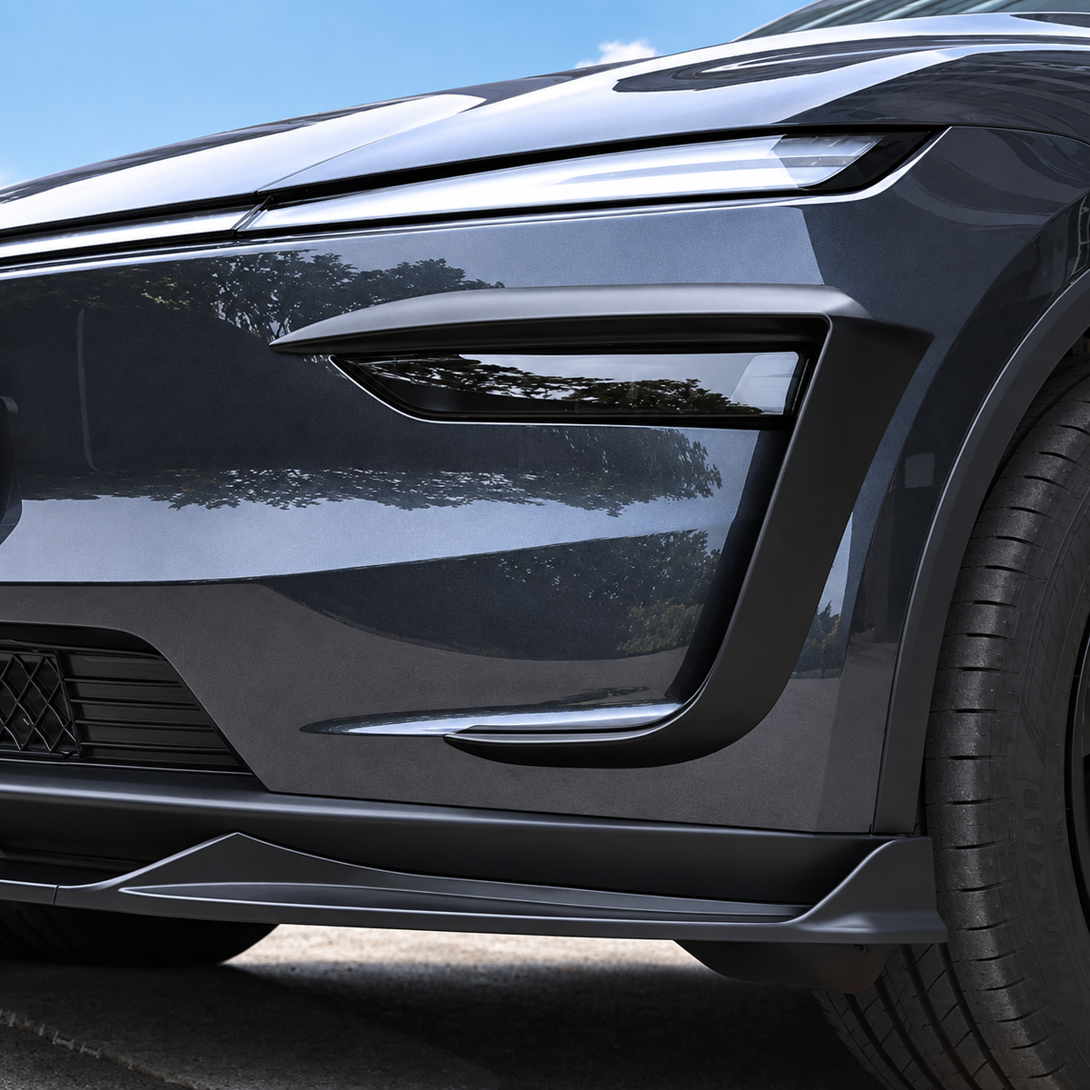 Front Fog Light Air Knife Trim for Tesla Model Y Juniper / Model Y L