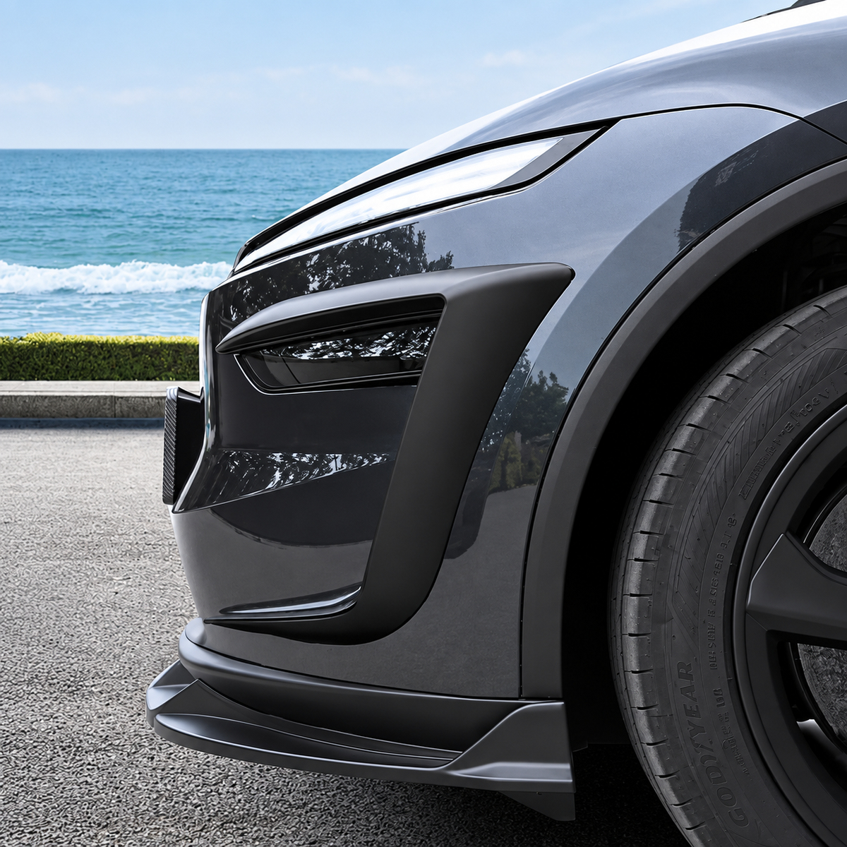 Front Fog Light Air Knife Trim for Tesla Model Y Juniper / Model Y L