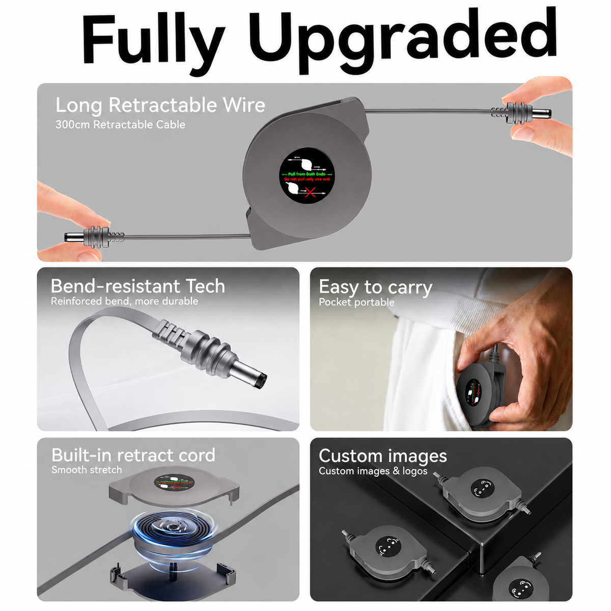 Starlink Mini Retractable DC Power Cable Reel - 12V-36V, 5A Max