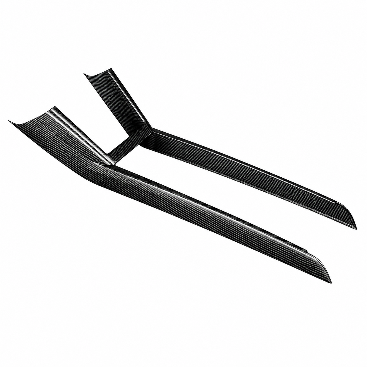 Carbon Fiber Center Console One-Piece Trim Frame for Tesla Model 3 Highland / Model Y Juniper / Model Y L