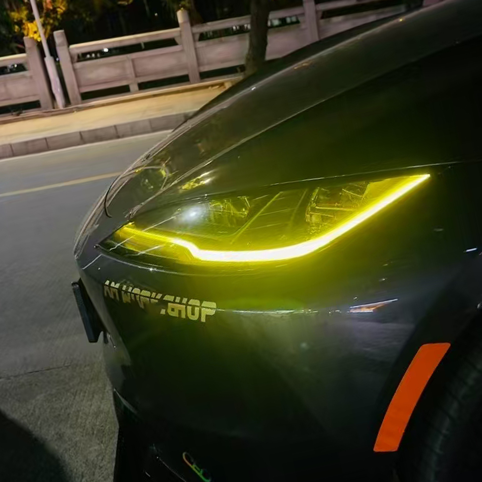 Daytime Running Light DRL Boards Headlight for Tesla Model 3 Highland (08/2023+)/Yellow