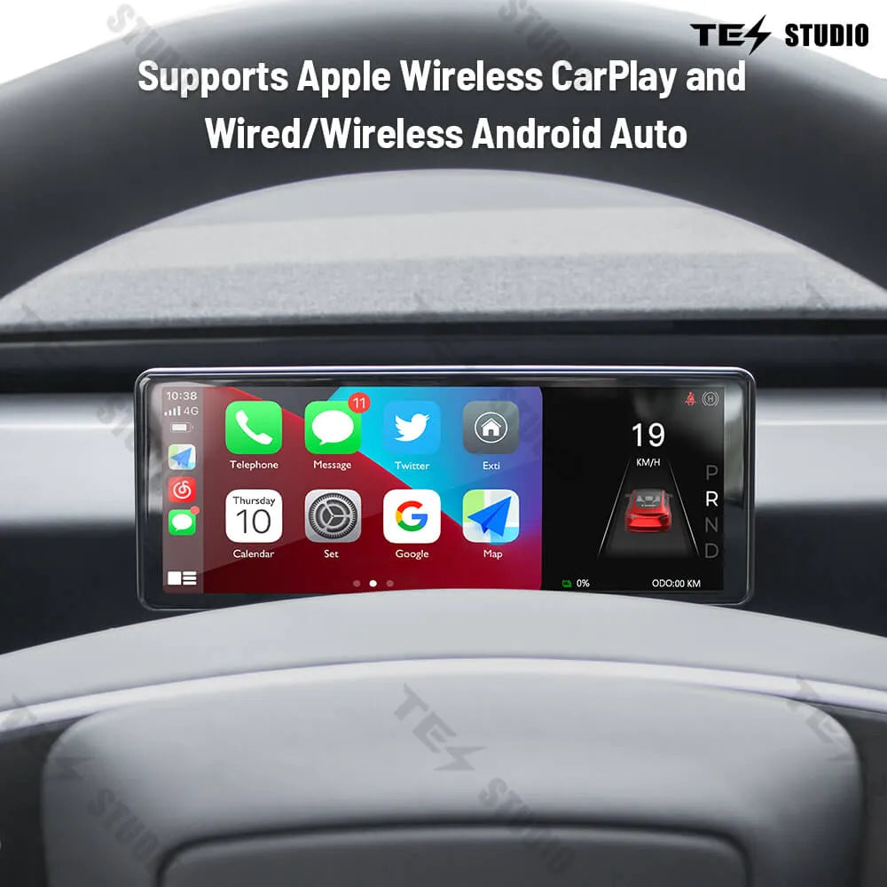 F68 Pro Front Dashboard Screen For Tesla Model 3/Y/Highland /Model Y Juniper - Tesstudio