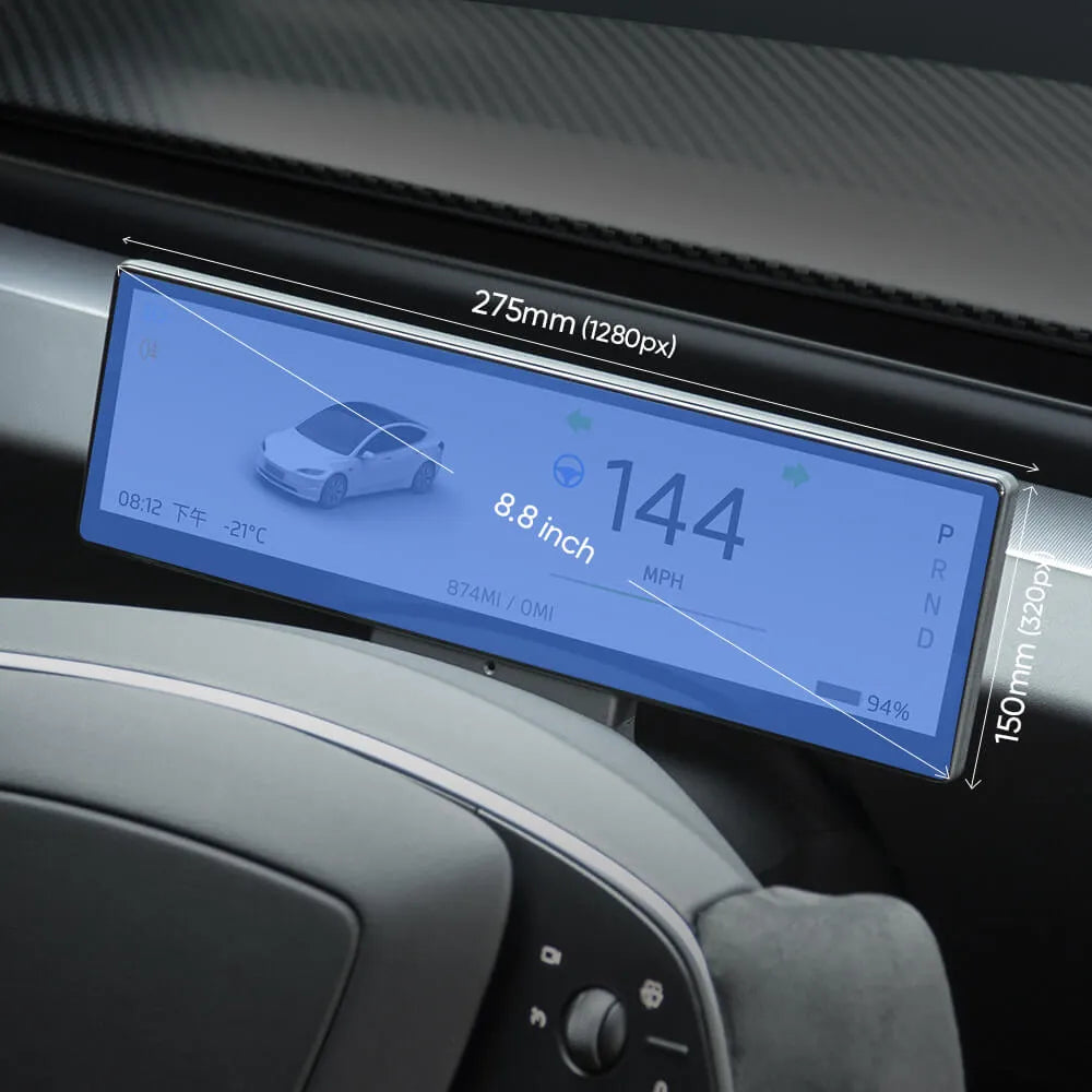 Tesla Model 3/Y용 Tesstudio 8.8인치 터치 스크린 계기판 클러스터/Tesstudio 8.8-Inch Touch Screen Instrument Cluster for Tesla Model 3/Y