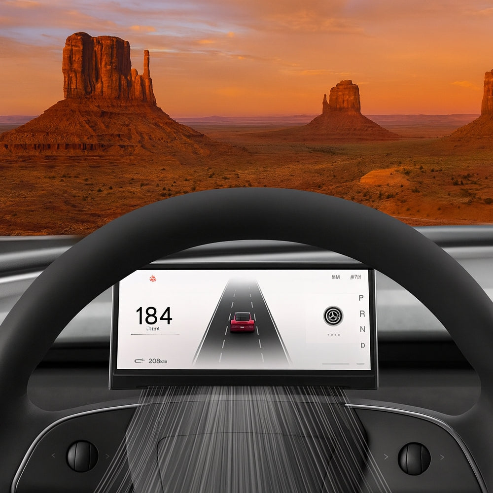 Tesstudio F9 Pro CarPlay Screen Dashboard Display for Tesla Model 3/3 Highland Model Y/Y Juniper