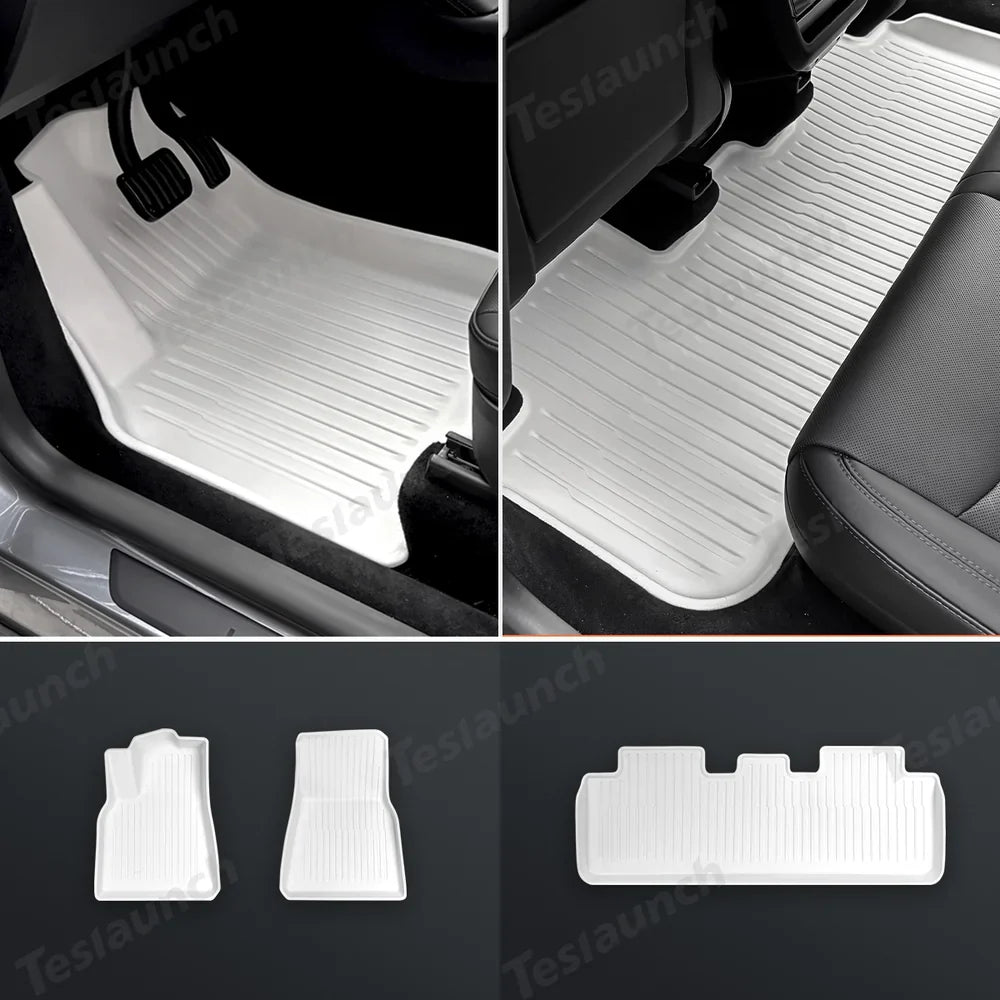 Matte White Interior Upgrade Kit For Tesla Model Y Juniper 2025+