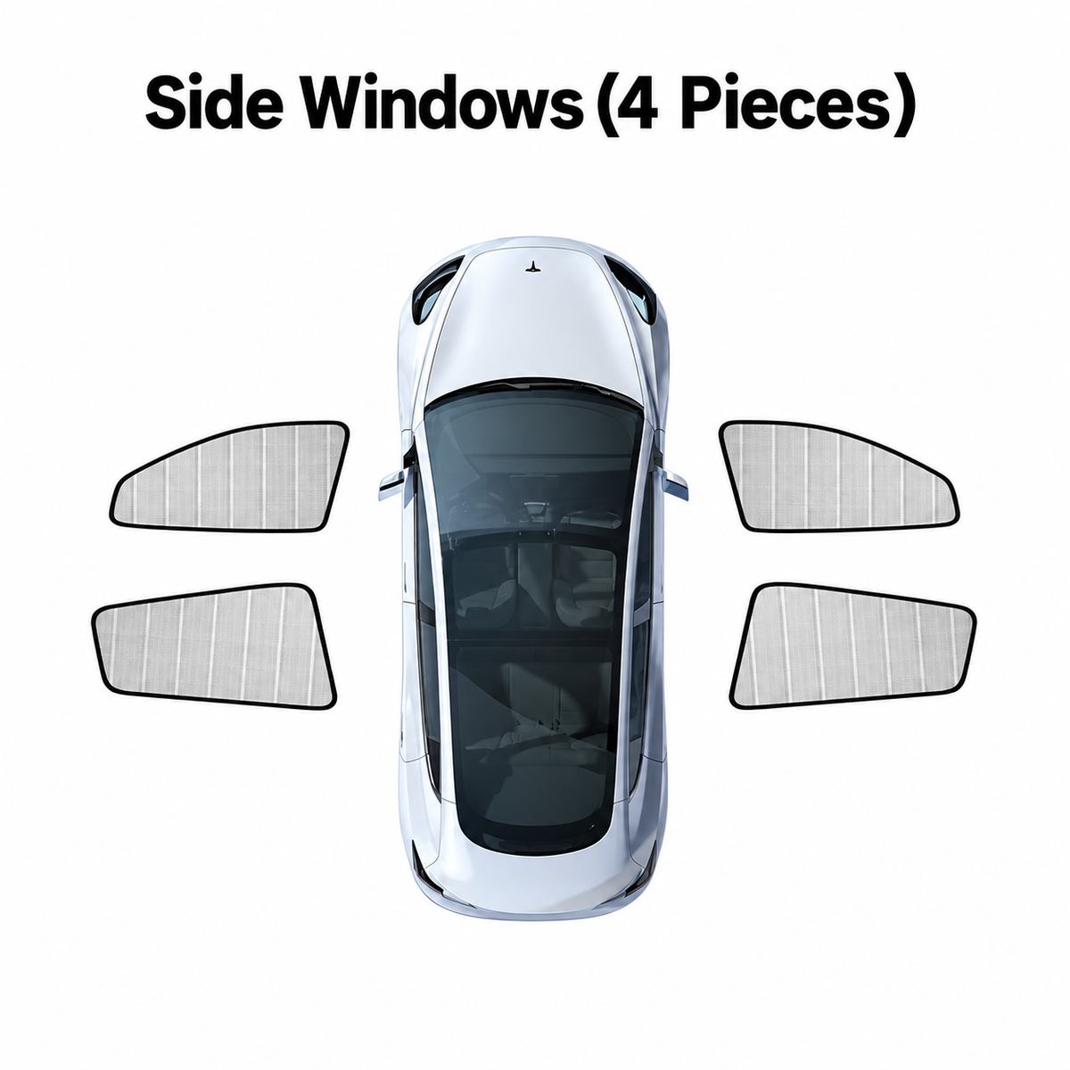 Foldable Privacy Window Sun Shades for Rivian R1S / R1T (2022–2025)