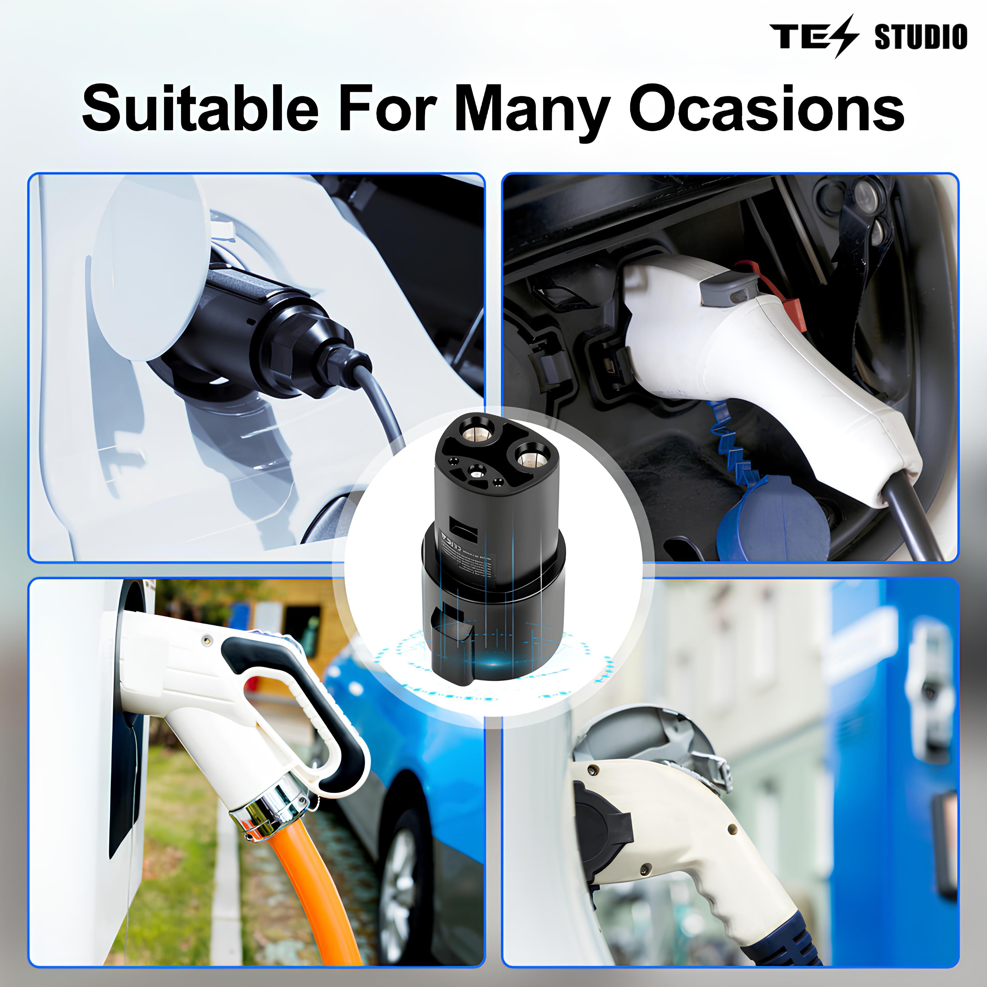 J1772 to Tesla Charger Adapter For Tesla Model Y/3/X/S
