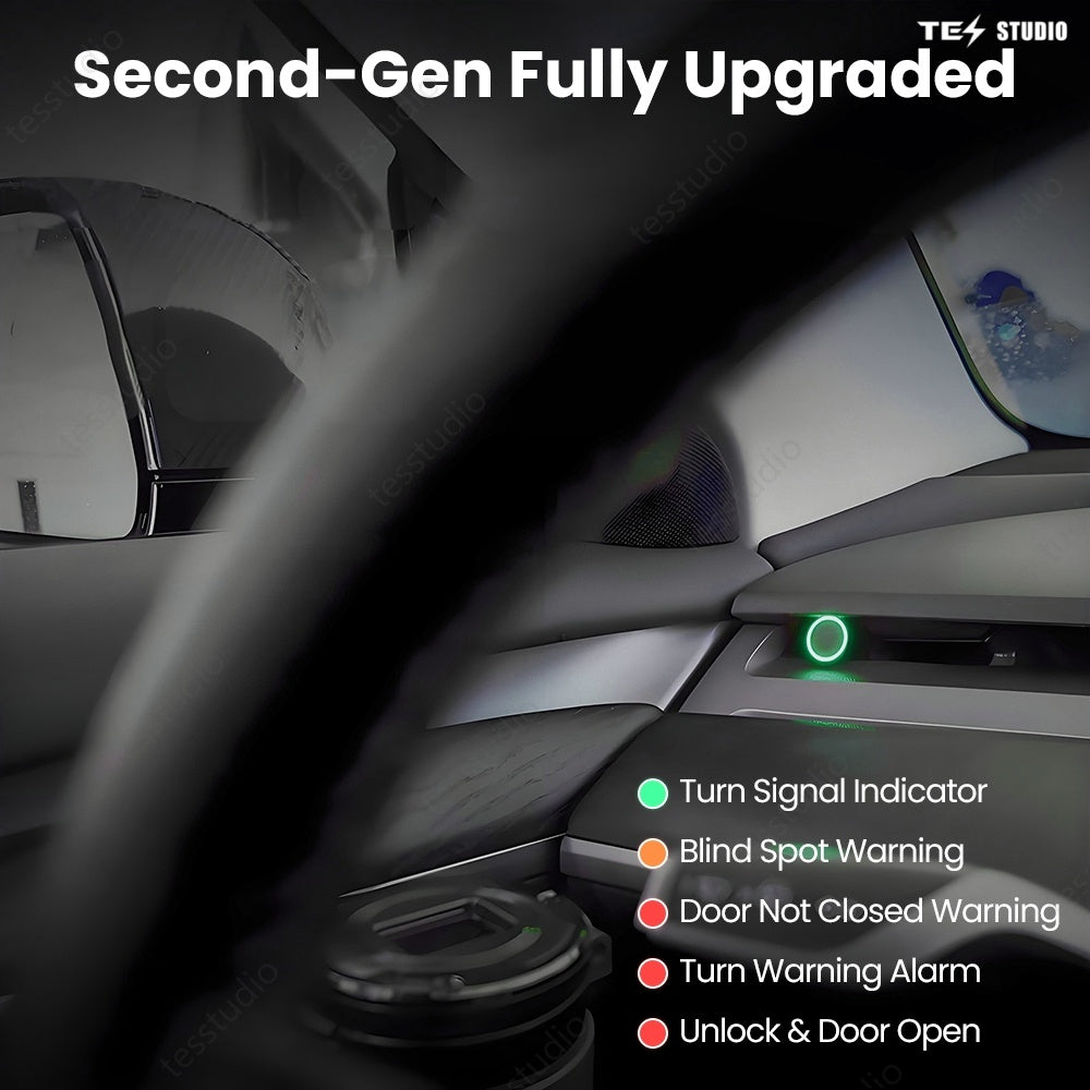 Tesstudio Left and Right Blind Spot Monitoring Assist System - AMD (21+)(Second Generation) For Model 3/Model Y