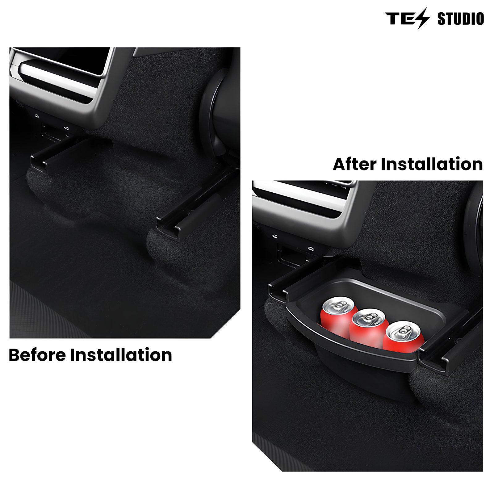 Tesla Model Y Juniper Rear Center Console Organizer Tray 2nd Row Seat Organizer Container Tesstudio®