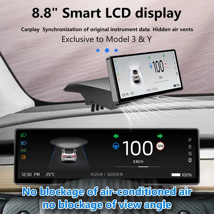Tesla Model 3/Y용 Tesstudio 8.8인치 터치 스크린 계기판 클러스터/Tesstudio 8.8-Inch Touch Screen Instrument Cluster for Tesla Model 3/Y