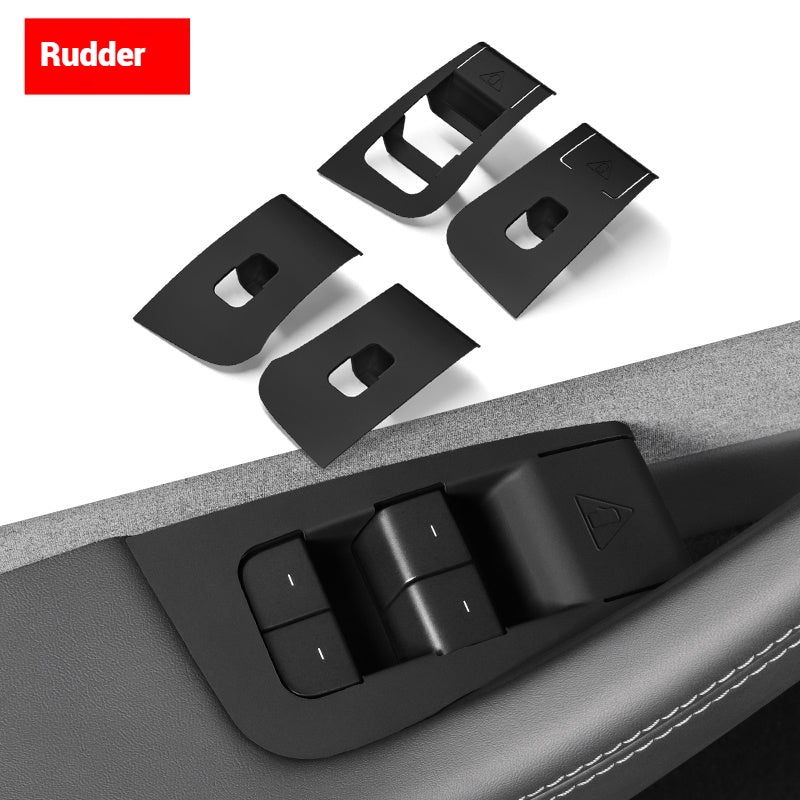 Door Window Control Panel Cover Door Lock Switch Button Trim Accessories For Tesla Model Y Juniper