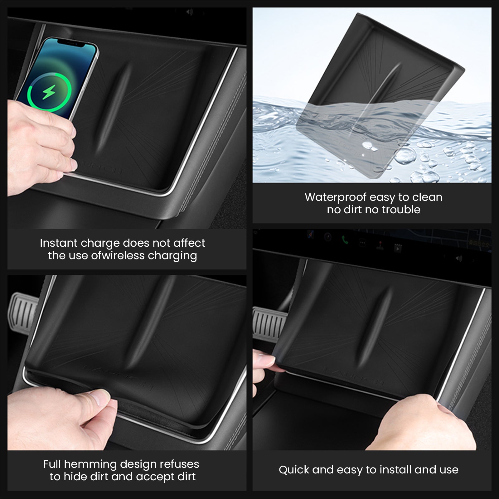 Tesla Model Y Juniper Wireless Charger Model Y Juniper Accessories Charging Pad Tesla Accessories Tesstudio®