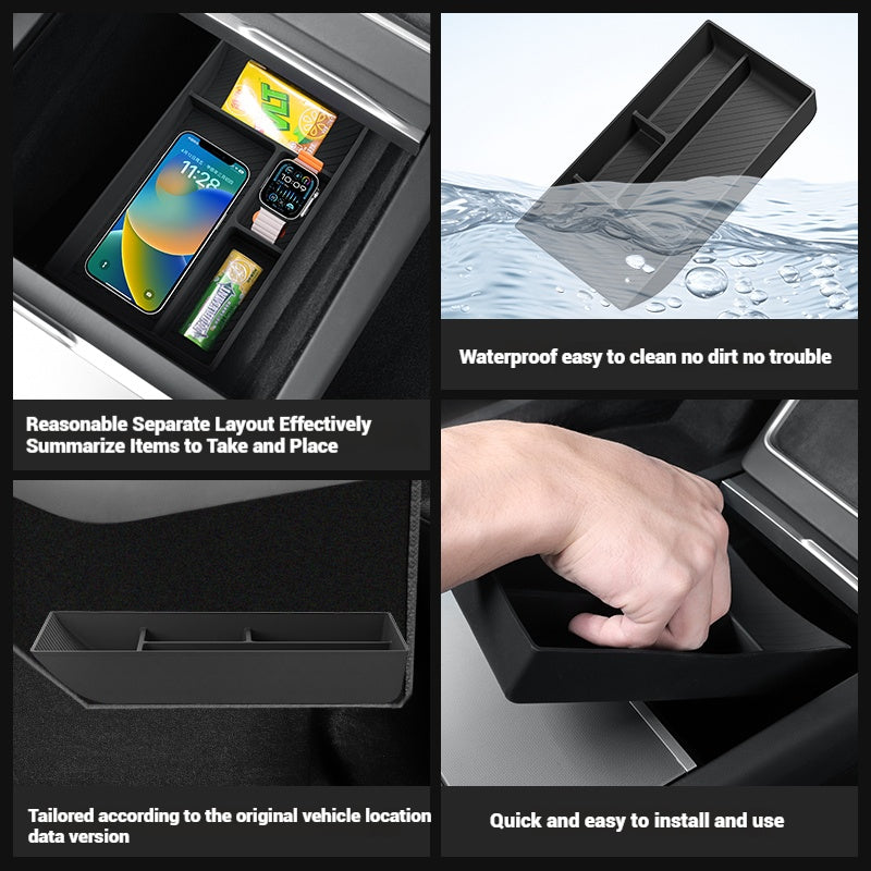 Tesla Model Y Juniper Center Console Organizer Tray Storage Tesla Interior Accessories Tesstudio®