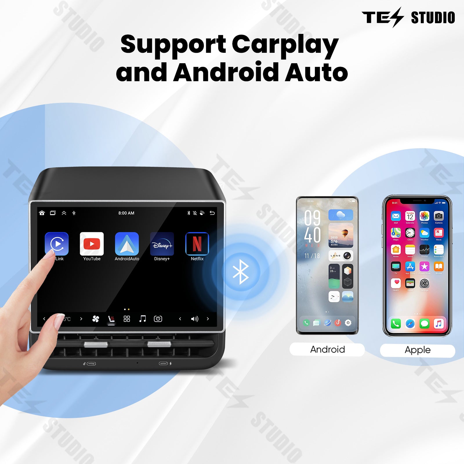 Tesstudio Tesla Model 3/Y R89 Rear Display Screen Rear Entertainment Display