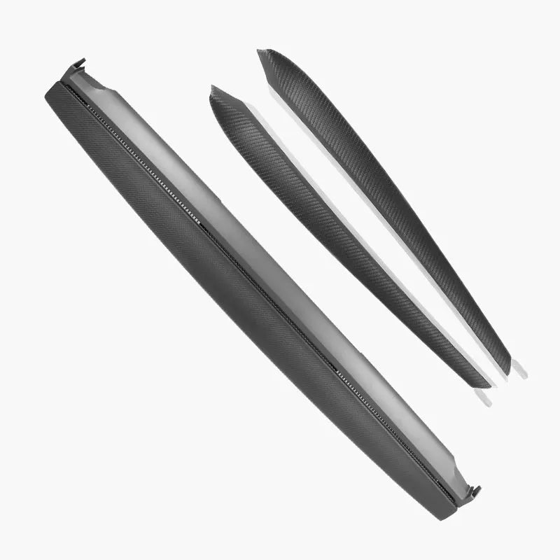 Tesla Model 3 Carbon Fiber — side profile on dashboard