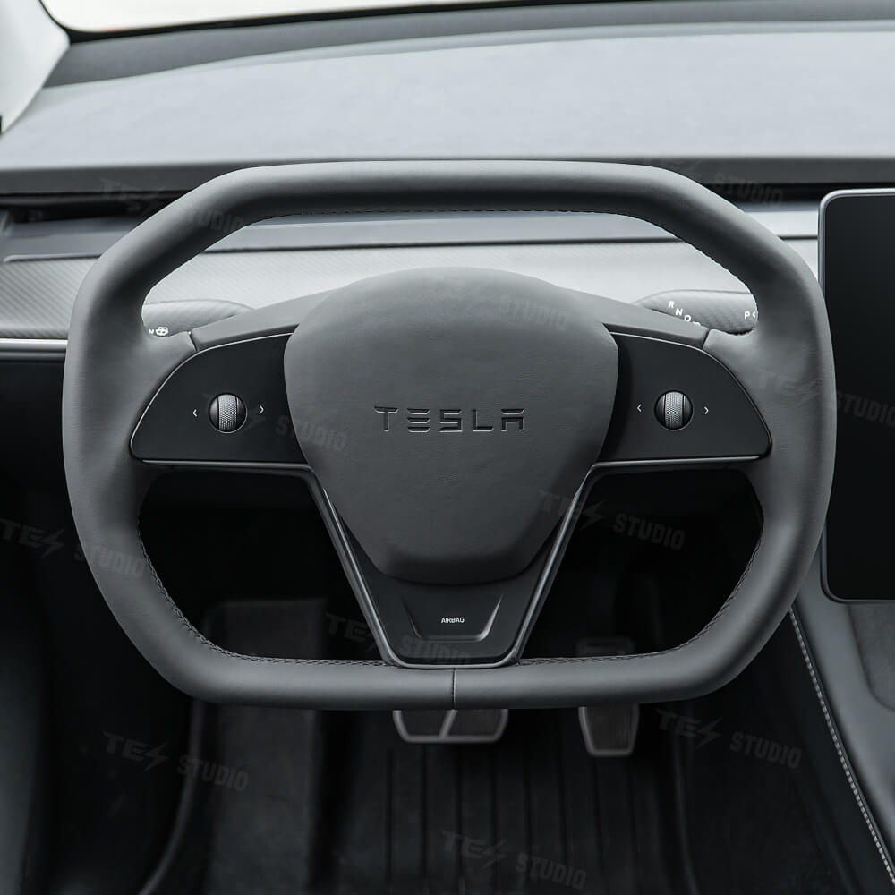 Tesstudio Model 3/Y Cybertruck Style Steering Wheel for Tesla