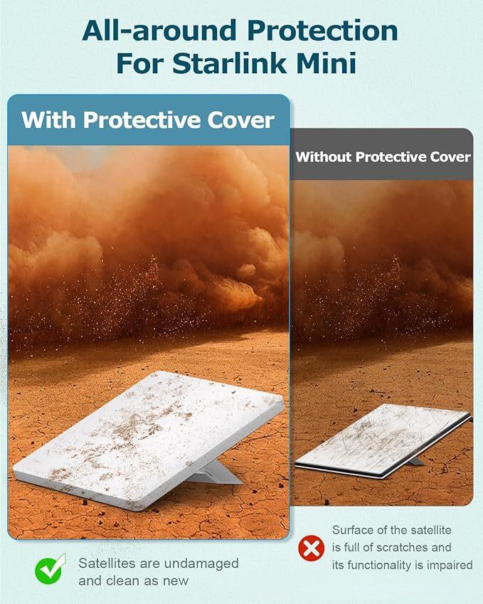 Silicone Protective Case Anti-Drop/Shockproof/Waterproof for Starlink Mini Accessories
