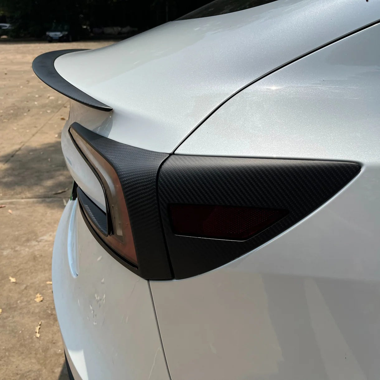 Premium Real Carbon Fiber Charging Port Cover for Tesla Model 3/Y/S/X