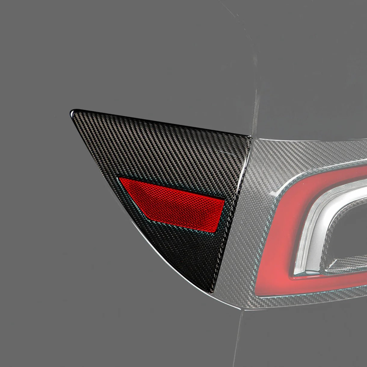 Premium Real Carbon Fiber Charging Port Cover for Tesla Model 3/Y/S/X