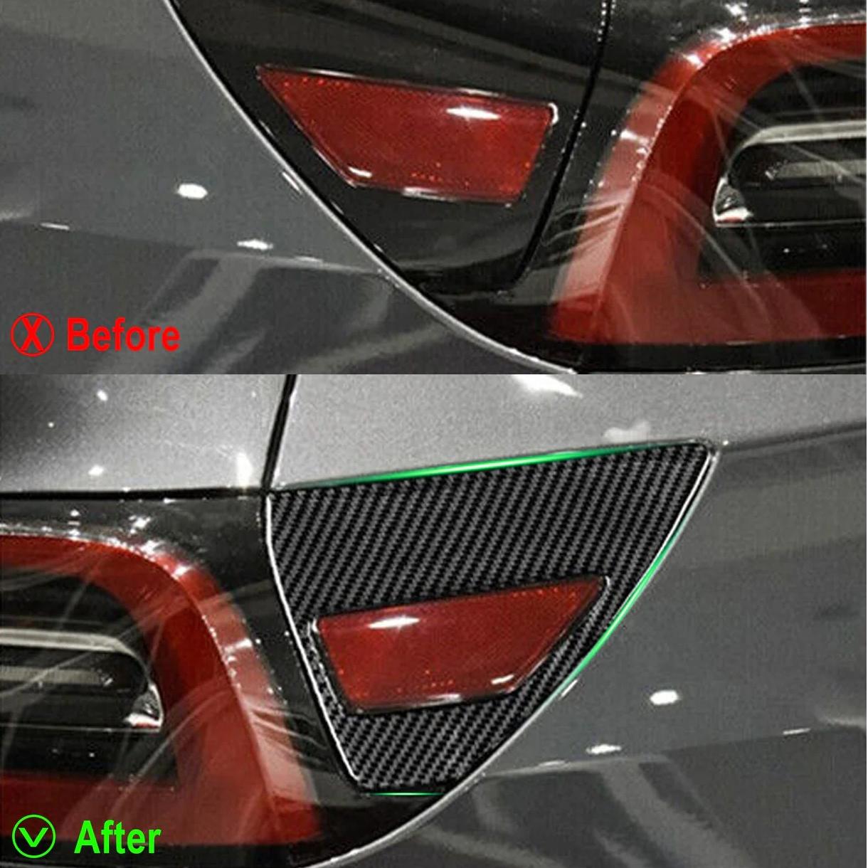 Premium Real Carbon Fiber Charging Port Cover for Tesla Model 3/Y/S/X