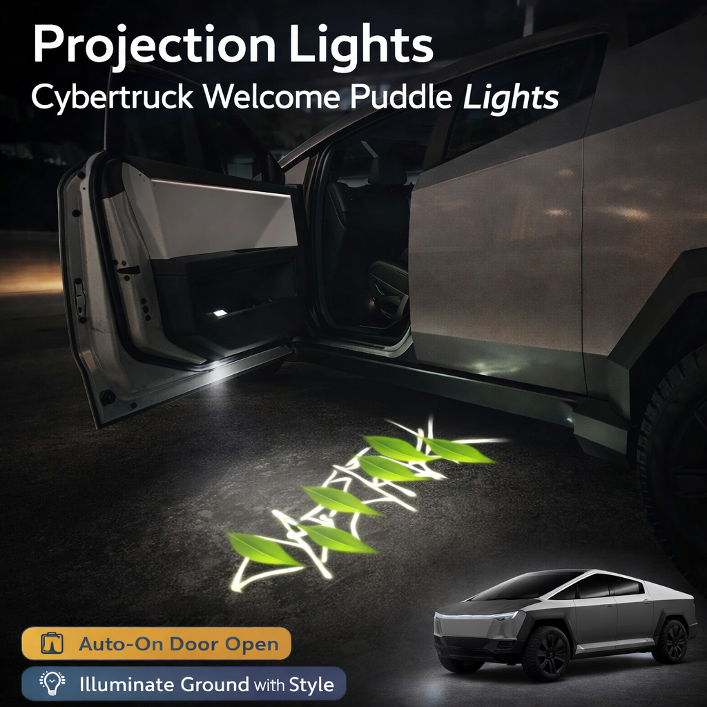 Projection Lights Cybertruck Welcome Puddle Lights For Tesla Cybertruck