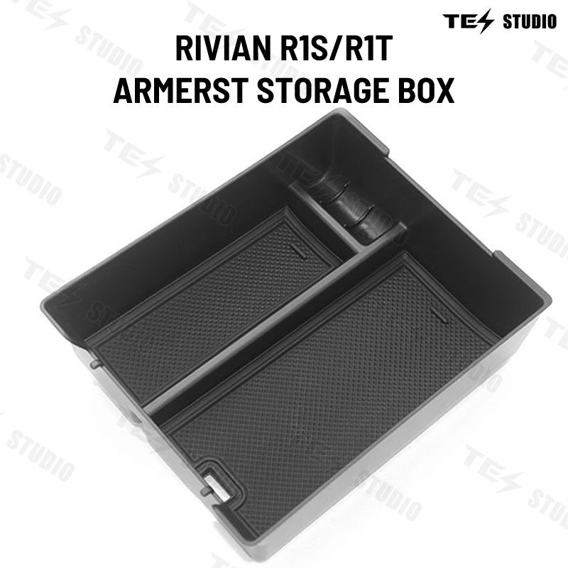 Rivian R1S/R1T Armrest Storage Box Tray Centre Console Storage Box Interior Accessories Tesstudio®