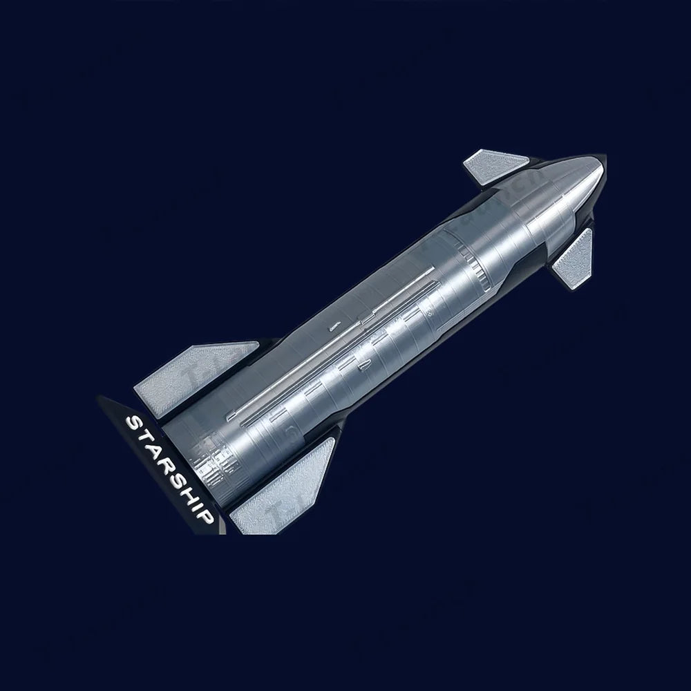 Handcrafted SpaceX Starship B7 Rocket Model | Ready-to-Display Collectible | Tesstudio