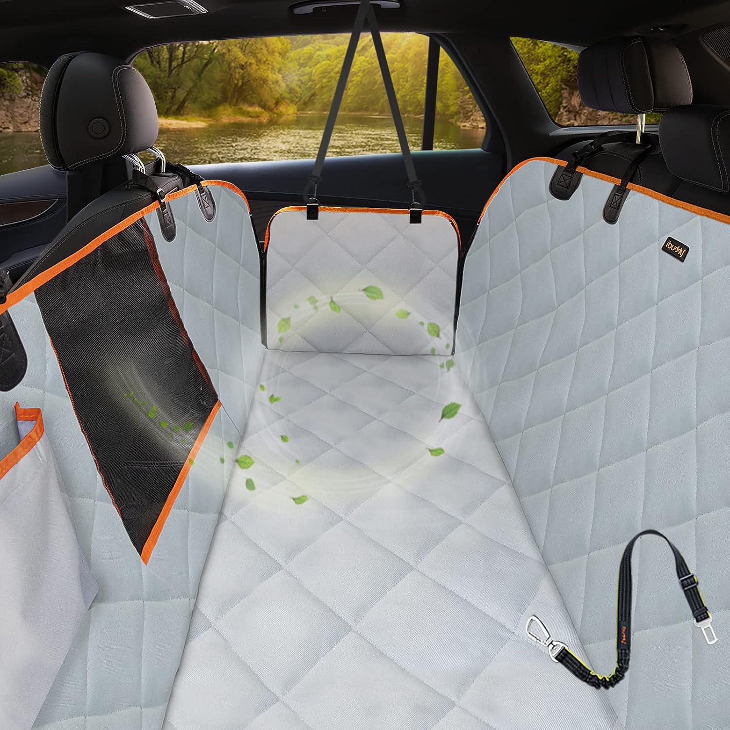 Tesla Rear Seat Dog Car Seat Cover, Waterproof Scratch-Resistant Pet Protector