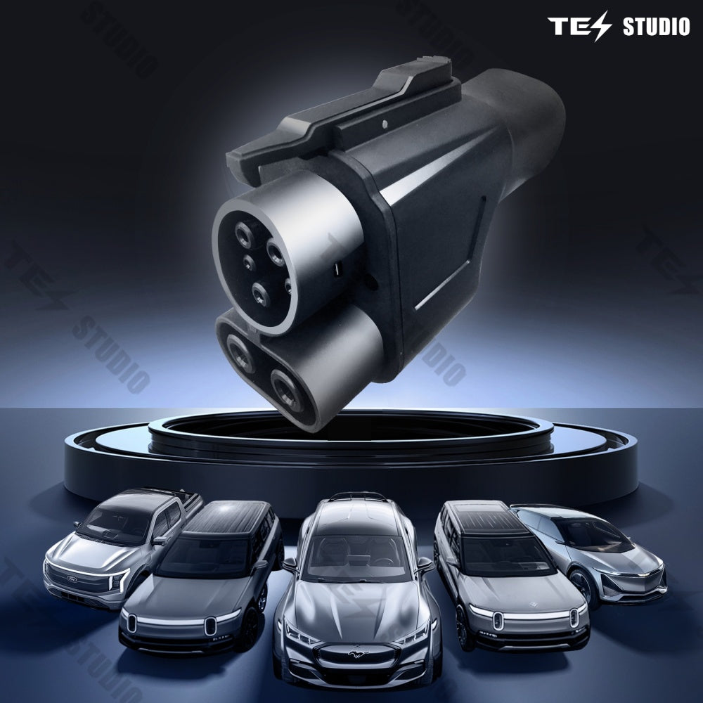 Supercharger NACS to CCS Adapter for DC Fast Charging Electric Vehicle Adapter Tesstudio®
