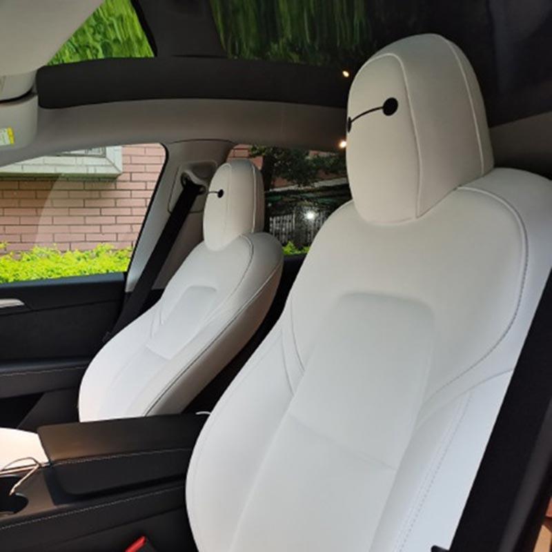 Model 3/Y/S/X/Cybertruck Baymax Headrest Stickers Decoration Sticker for Tesla(4 PCS)