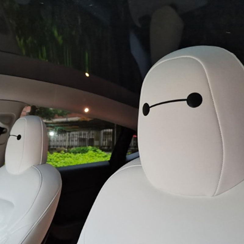 Model 3/Y/S/X/Cybertruck Baymax Headrest Stickers Decoration Sticker for Tesla(4 PCS)